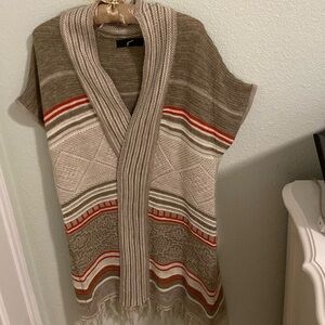 Multi colored shrug